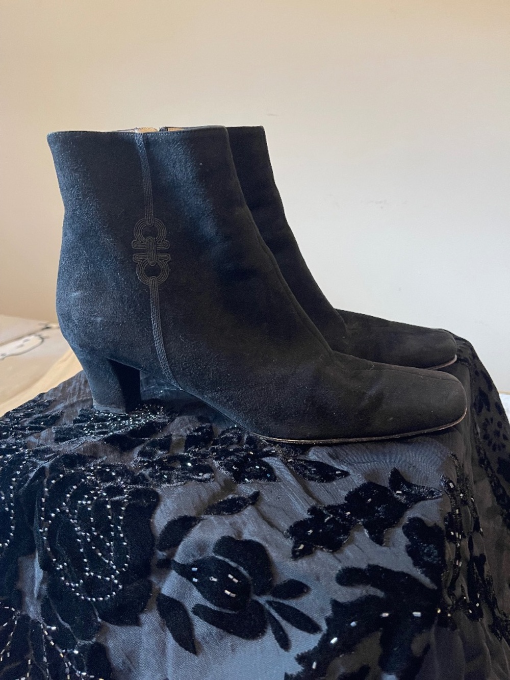 Vintage 90s Salvatore Ferragamo ankle boots